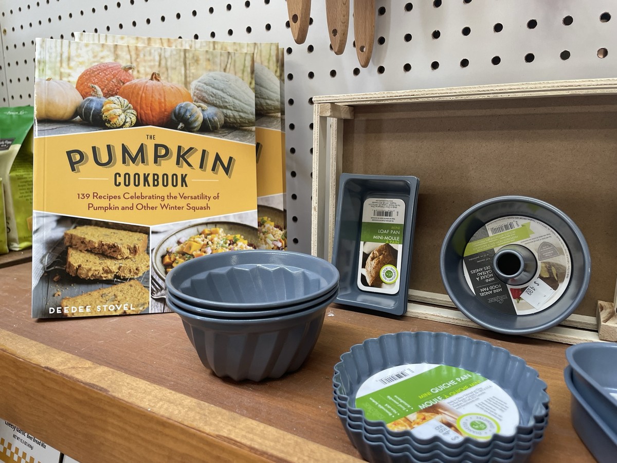 Pumpkin cookbook and supplies